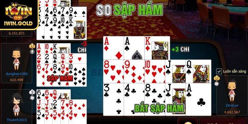 Cách tính chi trong Mậu Binh iWin linh hoạt trong bố cục
