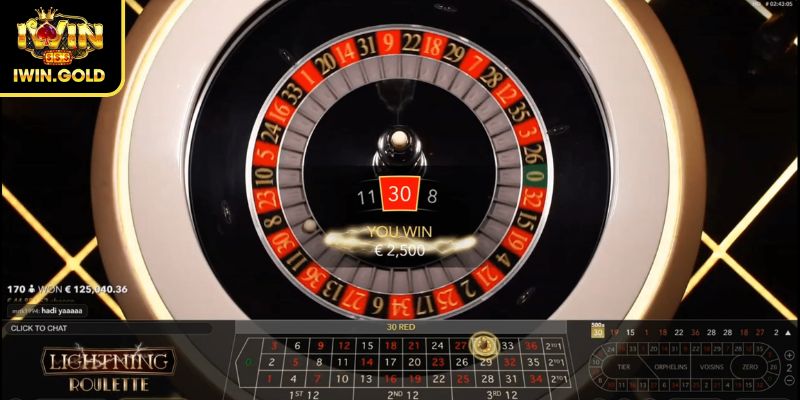 Lightning Roulette kịch tính